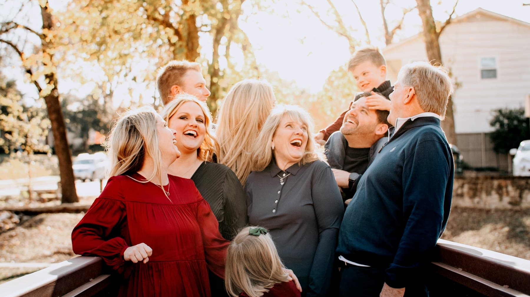 A group of people standing together
